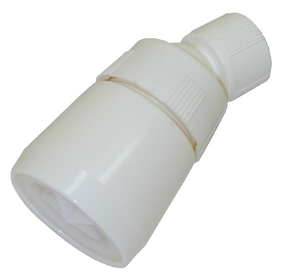 White Plastic Shower Head     