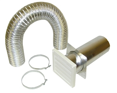 4"x8' Flex Alum, Louvr Hood Kt