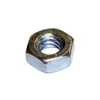 1/4" Plated Steel Hex Nut     