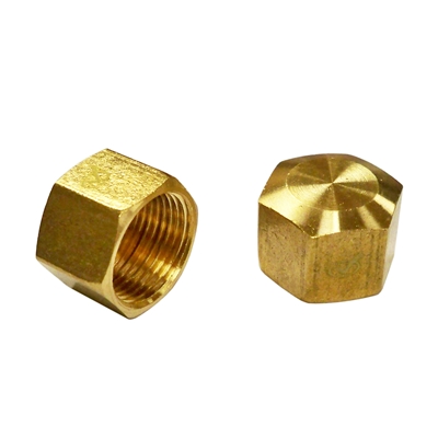 1/2" od Brass Compression Cap, LF
