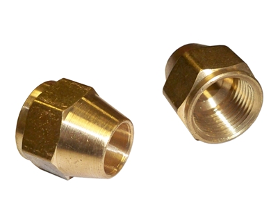1/2" od Brass Short Flare Nut