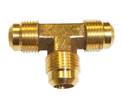 1/2" od Brass Flare Tee