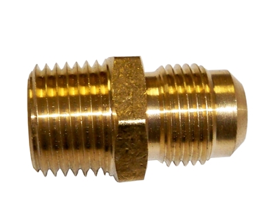 3/8" od x 3/8" MIP Brass Flare Adapter