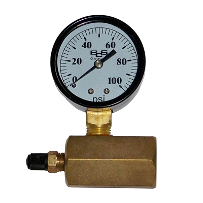 2" Gauge, Body & Valve, 0-100#